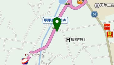 まる九食堂の地図画像