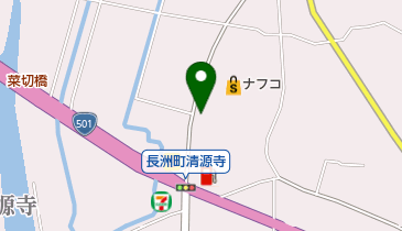 魚豊」(玉名郡長洲町-惣菜/弁当/駅弁-〒869-0105)の地図