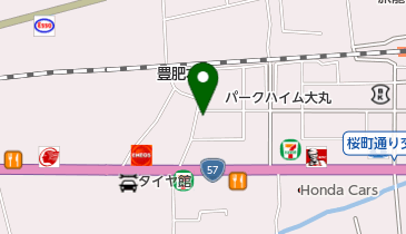 熊本ヤクルト株式会社大津センターの地図画像