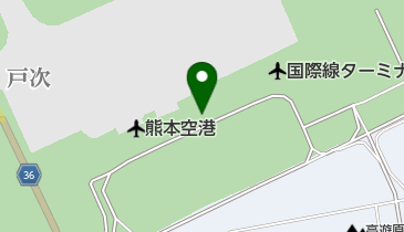 熊本空港コールセンターの地図画像
