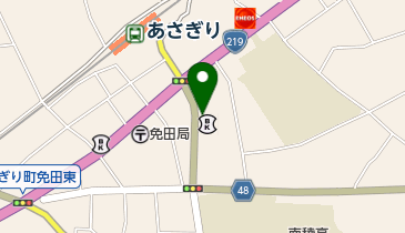 中田精肉店の地図画像