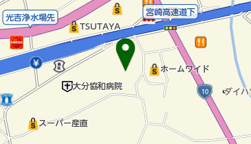 ホームワイドサンガーデン 宮崎店の地図画像