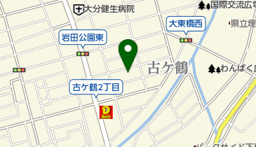 リキュードグラス大分の地図画像