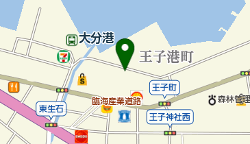 大分県木材協同組合連合会の地図画像
