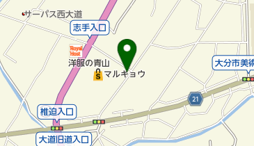 メナード化粧品大分庄内代行店の地図画像