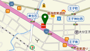 リレント化粧品大分中央販社の地図画像