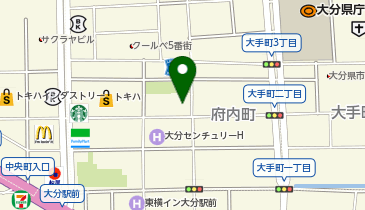 クロロフィル美顔教室大分県美顔センター大分店の地図画像