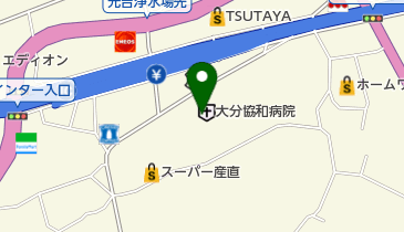 大分県勤労者医療生活協同組合の地図画像