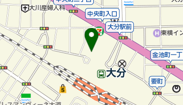 共立美容外科大分の地図画像