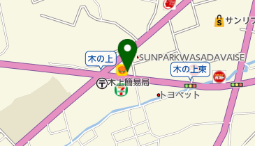 ケアフード木の上の地図画像