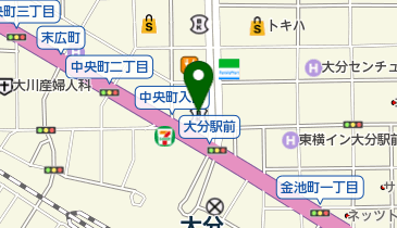 朝日生命保険相互会社 大分支社の地図画像