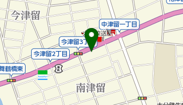 麻雀サロン万久の地図画像