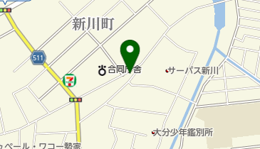 岩見理容店の地図画像