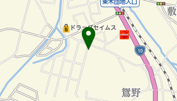 理容おしのの地図画像