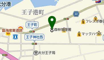 大分森林管理署の地図画像