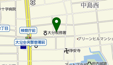 九州農政局大分県拠点の地図画像