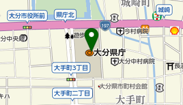 日本道路交通情報センター(公益財団法人)大分県土木建築部駐在の地図画像