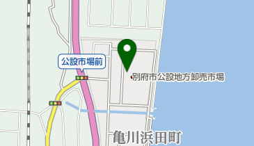 別府花市場の地図画像