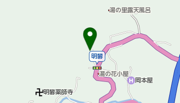 明礬山の湯の地図画像
