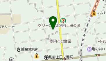 日本キリスト教団 別府教会の地図画像