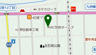 シャンデールサロン別府の地図画像