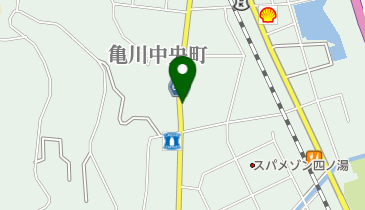 亀の子メンズサロンの地図画像