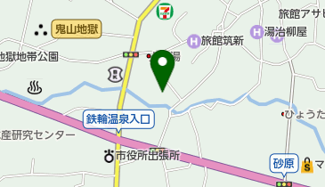 旅館貸間若桜荘の地図画像