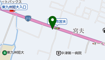 無法松中津店の地図画像