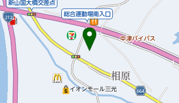 有限会社稲益開楽園の地図画像