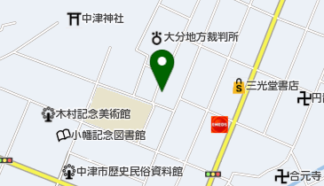 中津市役所 南部公民館の地図画像