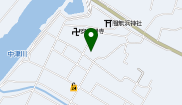 中津市役所 北部公民館の地図画像