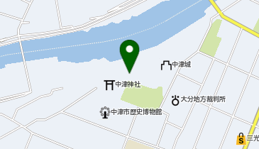中津大神宮の地図画像