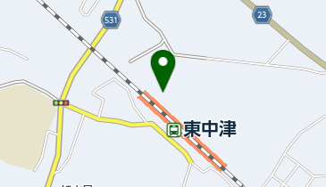 中津東体育館の地図画像