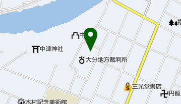 中津拘置支所の地図画像