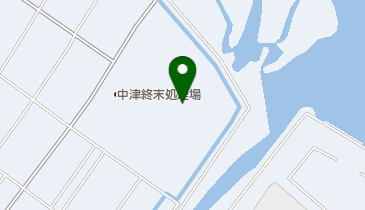 中津市役所 終末処理場の地図画像