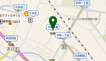 松本衣料品店の地図画像