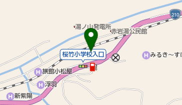 バラの湯の地図画像