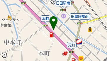 日田コンタクトレンズの地図画像