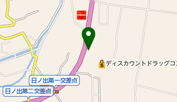 熊八うどんの地図画像