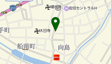 しまだくつ店の地図画像