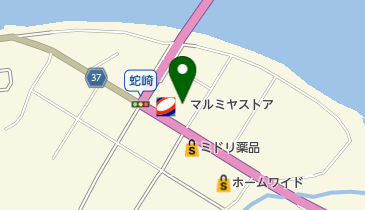 梅乃家蛇崎店の地図画像