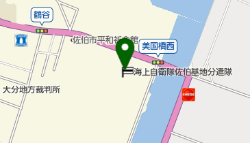 海上自衛隊佐伯基地分遣隊の地図画像