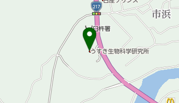 うすき生物科学研究所の地図画像