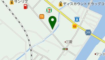 花園美容室の地図画像