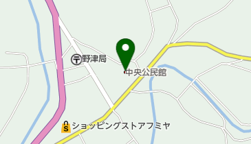 野津中央公民館の地図画像