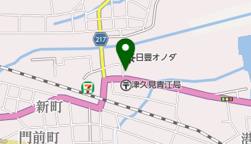 まつのきや食料品店の地図画像