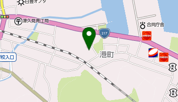 津久見市役所 公民館の地図画像