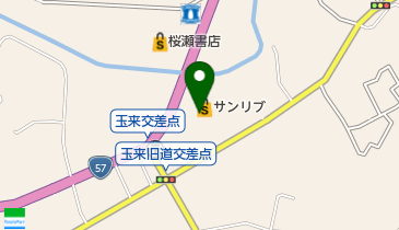 サンリブ竹田店沢青果部の地図画像