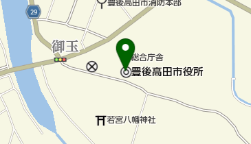 豊後高田市職員労組の地図画像