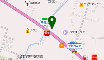 カーセンター宇佐の地図画像